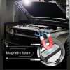 Portable Keychain Light Camping EDC Flashlight Rechargeable Mini Lantern With Magnet (Black) - Image 7
