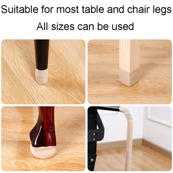 2.5 x 450cm Non-Woven Self-Adhesive Chair Non-Slip Foot Stickers Universal Table And Bench Leg Pads (Black) - Image 10