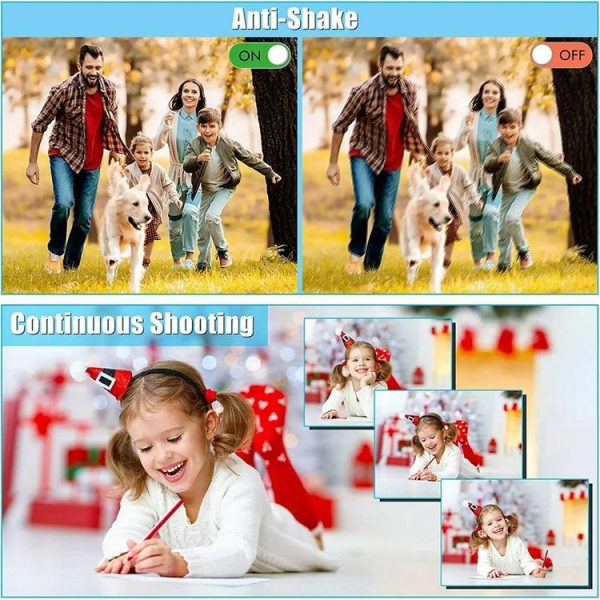 2.4-inch TFT Color Screen HD Digital Camera Portable Travel 8X Zoom Smart Camera (Black Standard) - Image 12