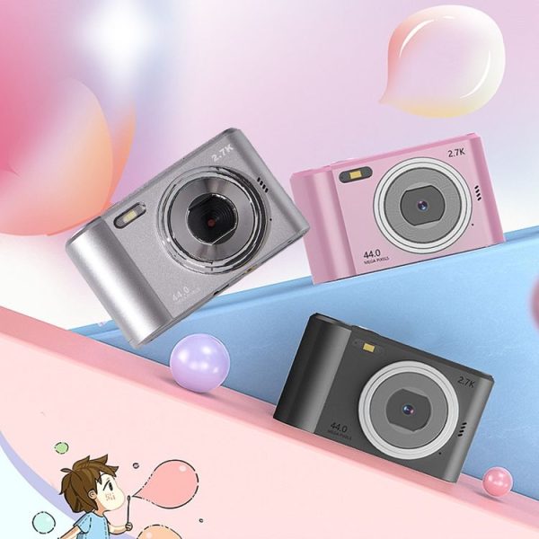 2.4-inch TFT Color Screen HD Digital Camera Portable Travel 8X Zoom Smart Camera (Black Standard) - Image 2