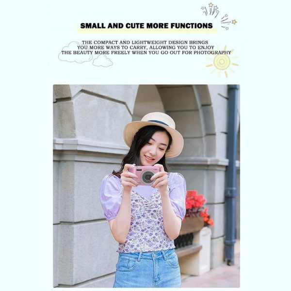 2.4-inch TFT Color Screen HD Digital Camera Portable Travel 8X Zoom Smart Camera (Black Standard) - Image 8