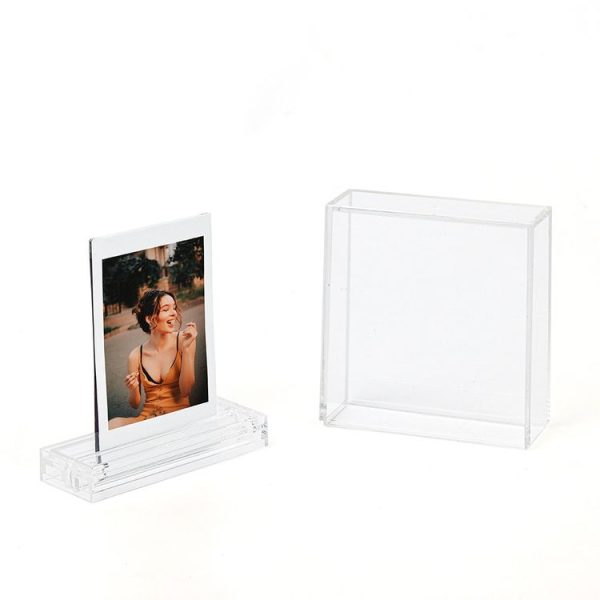 Double-sided Transparent Square Photo Frame Stand For Polaroids (3 inch / SQ Photo Universal) - Image 4