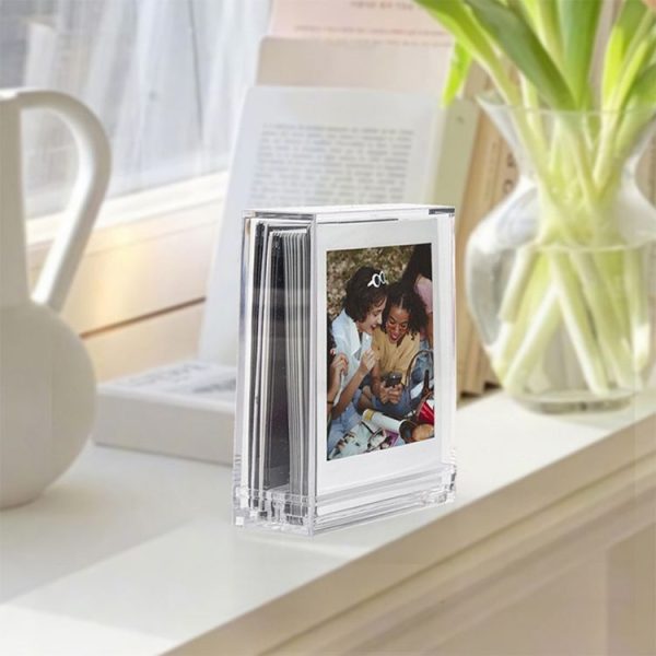 Double-sided Transparent Square Photo Frame Stand For Polaroids (3 inch / SQ Photo Universal) - Image 5