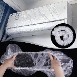10pcs / Bag Air Conditioner Dust Cover Disposable Indoor Unit Cover Large Elastic Bag 70x145cm (White)