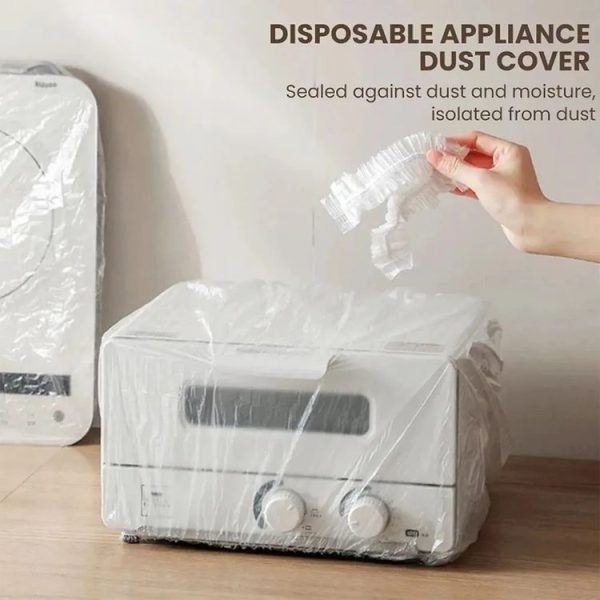 10pcs / Bag Disposable Furniture Dust Cover For Electric Cooker Oven Electric Fan 60x70cm (White) - Image 4
