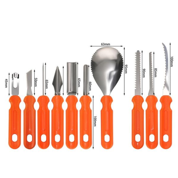 7-in-1 Halloween Pumpkin Carving Set DIY Halloween Decoration With Carry Bag - Image 4