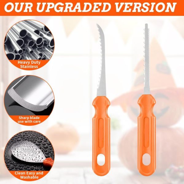 7-in-1 Halloween Pumpkin Carving Set DIY Halloween Decoration With Carry Bag - Image 5