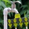 Garden Lawn Watering EU Threaded Faucet One Input Four Output Valve Diverter (Green And Gray) - Image 6