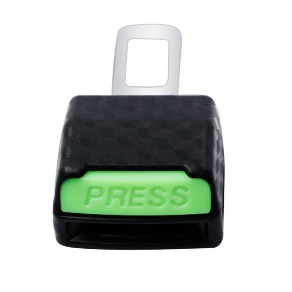 1pair Car Safety Belt Insert Head Limiter With Lock Tongue (Luminous Buckle) - Image 4