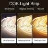 1m 24V 8mm Wide COB Adhesive Decorative LED Light Strip, Specification: 320 Beads-12W -90 Display (3000K) - Image 5