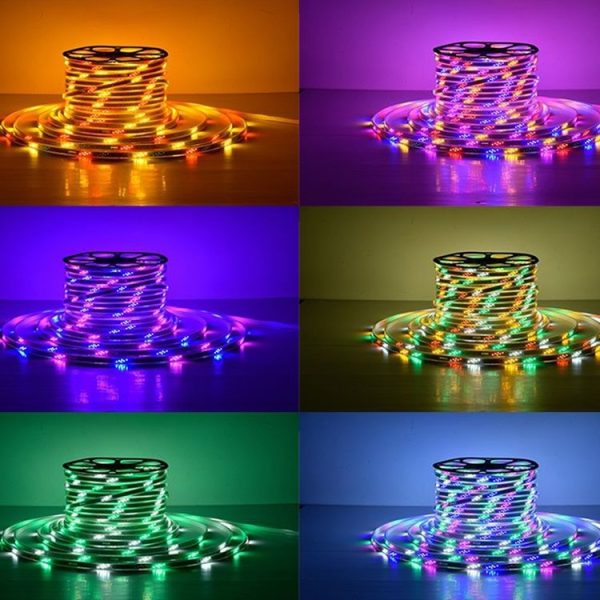 1m Waterproof Colorproof LED Strips Neon Light Bar, Style: 2835 96 Beads Horse Racing Light Strip - Image 2