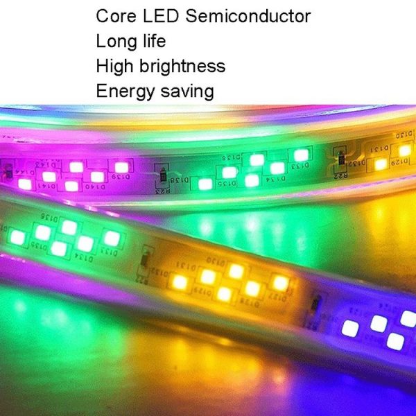 1m Waterproof Colorproof LED Strips Neon Light Bar, Style: 2835 96 Beads Horse Racing Light Strip - Image 3