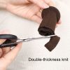 4pcs / Set Non-Slip Table And Chair Protectors Silent And Wear-Resistant Table Pads (Dark Brown) - Image 4