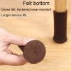 4pcs / Set Non-Slip Table And Chair Protectors Silent And Wear-Resistant Table Pads (Dark Brown) - Image 8