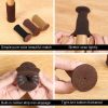 4pcs / Set Non-Slip Table And Chair Protectors Silent And Wear-Resistant Table Pads (Dark Brown) - Image 9