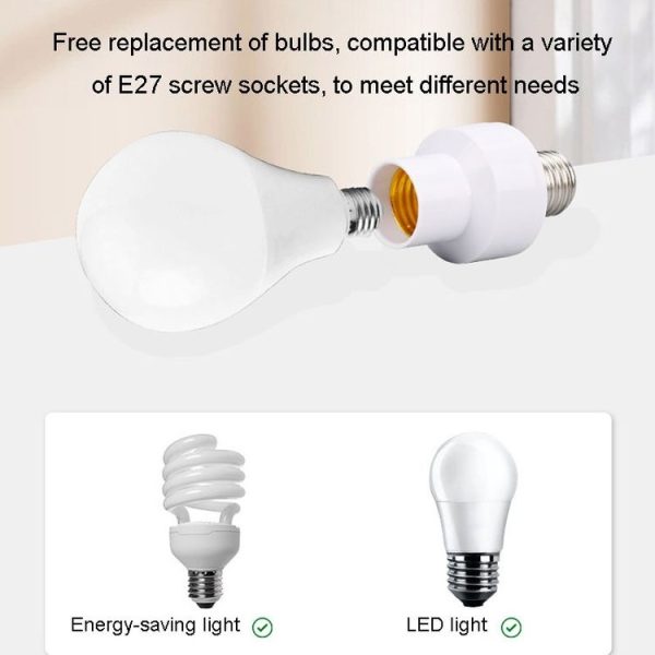 9x5.2cm E27 Screw Smart Light Holder Wireless Bluetooth Remote Control Lamp Base - Image 4