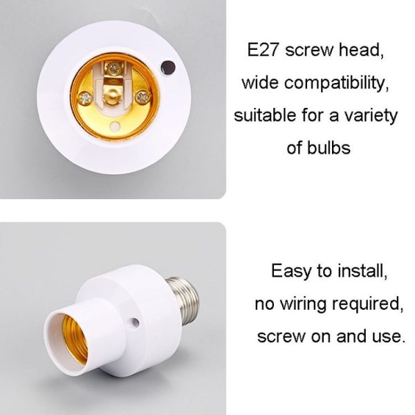 9x5.2cm E27 Screw Smart Light Holder Wireless Bluetooth Remote Control Lamp Base - Image 5