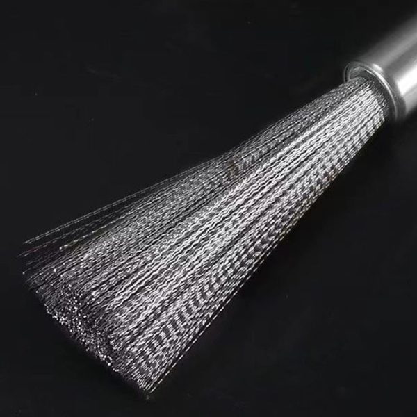 Cookware Scrubber Brush Stainless Steel Cleaning Brush for Pots, Frying Pans, 24cm - Image 4