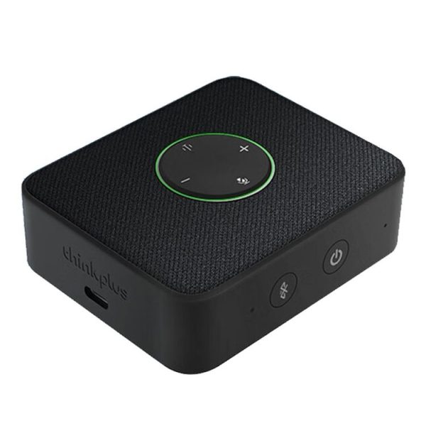 Lenovo Thinkplus MCP01 Intelligent Video Conference Omnidirectional Microphone Sound Portable Bluetooth Microphone Speaker (Black)