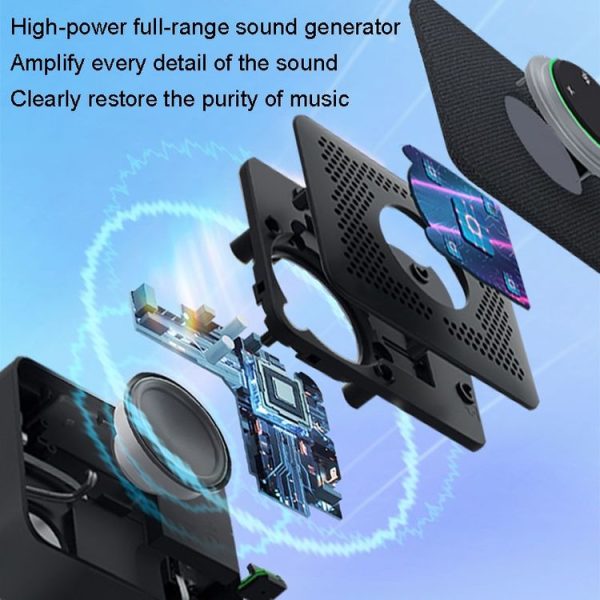 Lenovo Thinkplus MCP01 Intelligent Video Conference Omnidirectional Microphone Sound Portable Bluetooth Microphone Speaker (Black) - Image 6