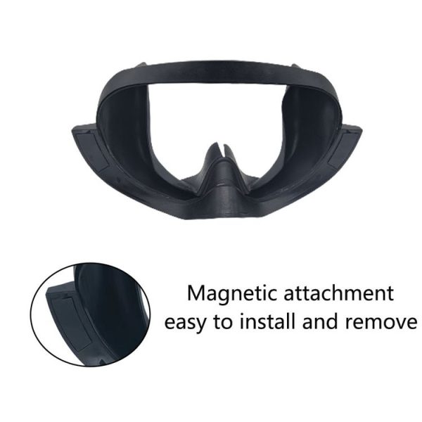 Mate Quest Pro Eye Mask Light-blocking Magnetic Replacement Silicone Eye Cover VR Accessories (Black) - Image 6