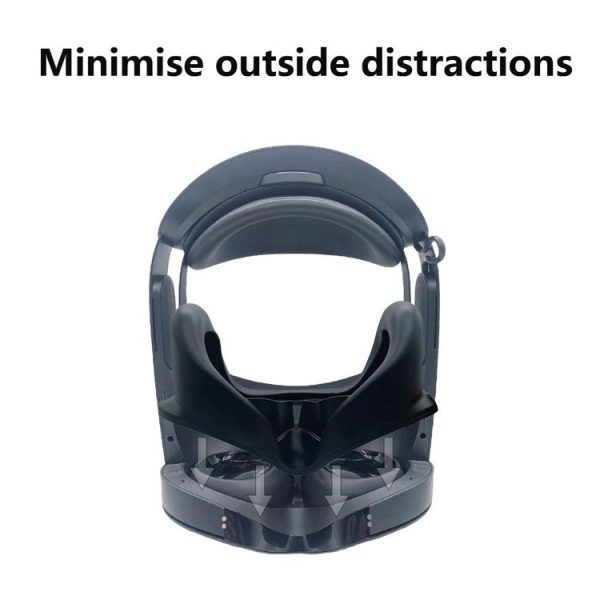 Mate Quest Pro Eye Mask Light-blocking Magnetic Replacement Silicone Eye Cover VR Accessories (Black) - Image 7