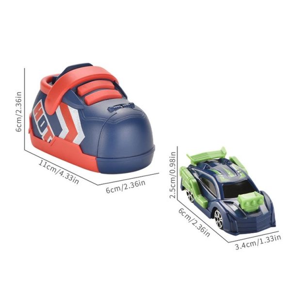 2 In 1 Children Toy Car Set One Button Press Ejection Inertia Car Toys (Green) - Image 3