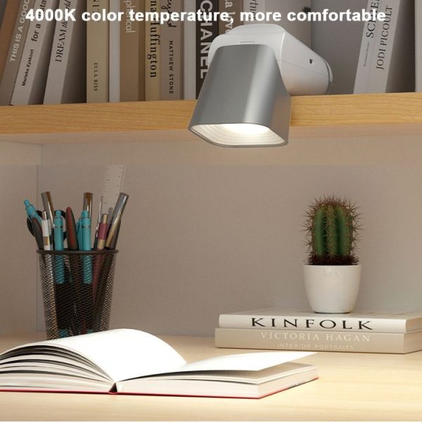 Multifunctional Reading Desk Lamp Flashlight Wall Mounted Bedside Lamp Folding Camping Lamp (White) - Image 3