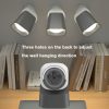 Multifunctional Reading Desk Lamp Flashlight Wall Mounted Bedside Lamp Folding Camping Lamp (White) - Image 5