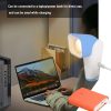 Multifunctional Reading Desk Lamp Flashlight Wall Mounted Bedside Lamp Folding Camping Lamp (White) - Image 8