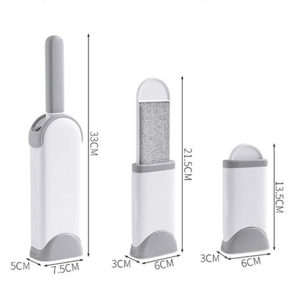 Clothes Sofa Dust Remover Household No-wash Double-sided Electrostatic Hair Removal Brush, Color: S Gray - Image 3