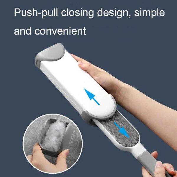 Clothes Sofa Dust Remover Household No-wash Double-sided Electrostatic Hair Removal Brush, Color: S Gray - Image 7
