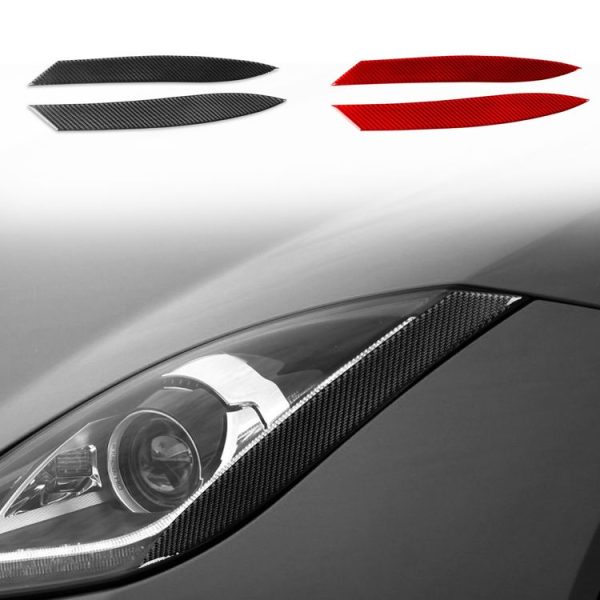 Jaguar F-TYPE 2013+ Universal Light Eyebrow Sticker Left And Right Drive (Black) - Image 2
