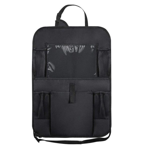 Car Seatback Organiser Storage Hanging Bag (Black)