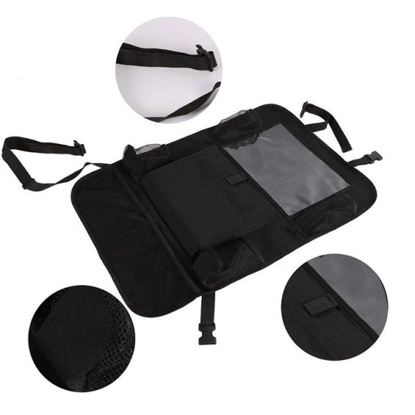 Car Seatback Organiser Storage Hanging Bag (Black) - Image 2