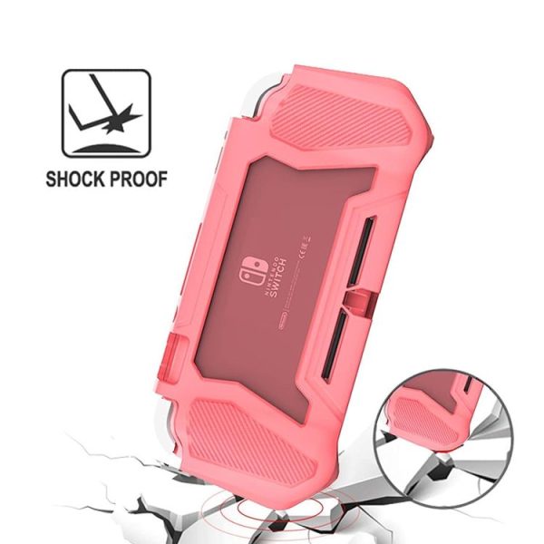 Nintendo Switch Lite Full Cover Protective Shell TPU Console Case (Pink) - Image 5