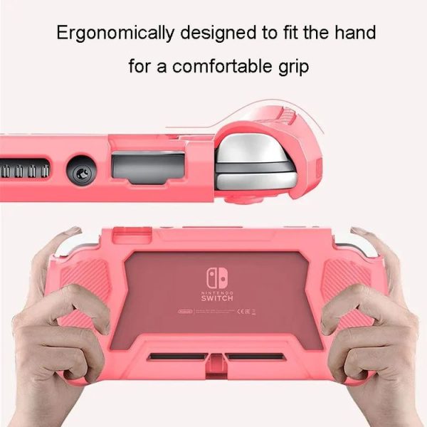 Nintendo Switch Lite Full Cover Protective Shell TPU Console Case (Pink) - Image 6
