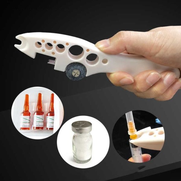 Ampoule Bottle Opener Multifunctional Medicine Vial Cutting Tool Device (Pink) - Image 2