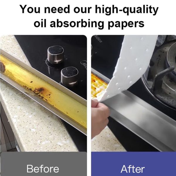 10pcs / Pack Disposable Oil Groove Suction Paper for Cooker Hoods, Spec: 7x90cm Regular - Image 9