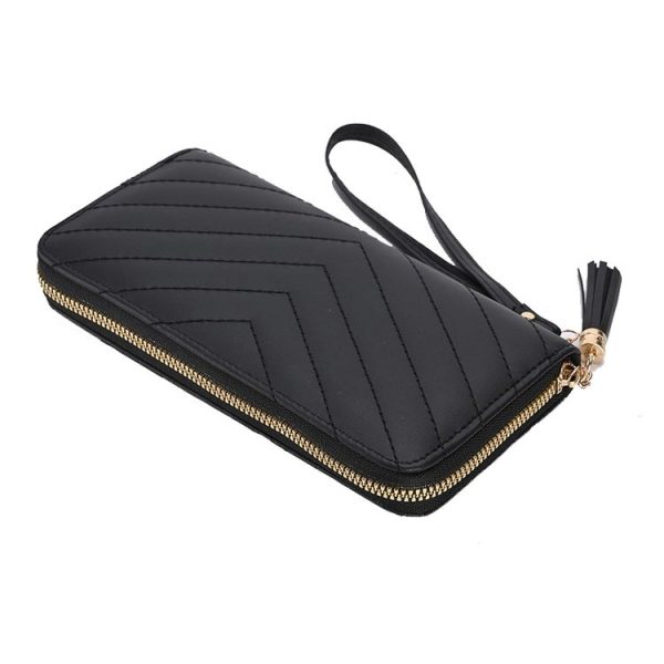 Lingerie Long Ladies Wallet Large Capacity Clutch Cell Phone Bag (Green) - Image 2