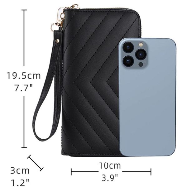 Lingerie Long Ladies Wallet Large Capacity Clutch Cell Phone Bag (Green) - Image 4