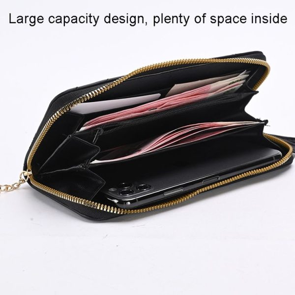 Lingerie Long Ladies Wallet Large Capacity Clutch Cell Phone Bag (Green) - Image 5