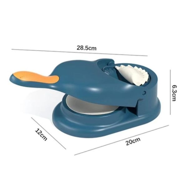 2-in-1 Dumpling Maker Manual Dumpling Wrapper Making Mould for Household Kitchen (Blue) - Image 3