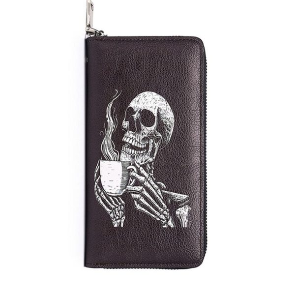 Ladies Long Casual Hand Clutch Bag Multi Card Position Zipper Phone Pouch, Model: W15840-1