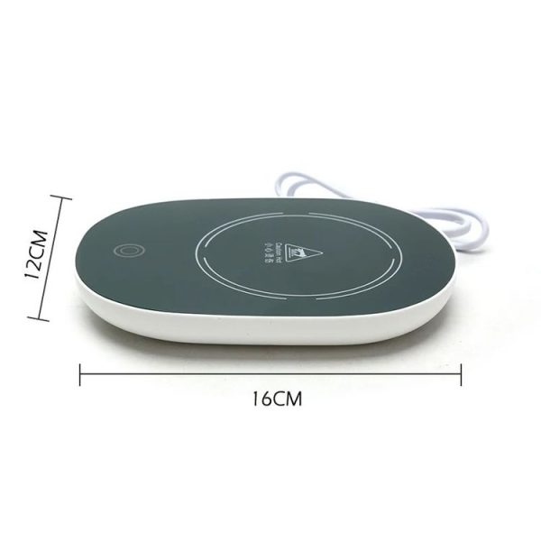 Constant Temperature Heating Coaster Intelligent Thermal Insulation Heating Base, CN Plug (Green) - Image 3