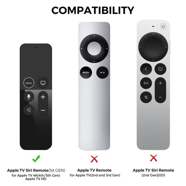 Apple TV HD / 4K+AirTag AhaStyle PT175 Remote Control Tracker 2 In 1 Silicone Protective Cover (Black) - Image 6