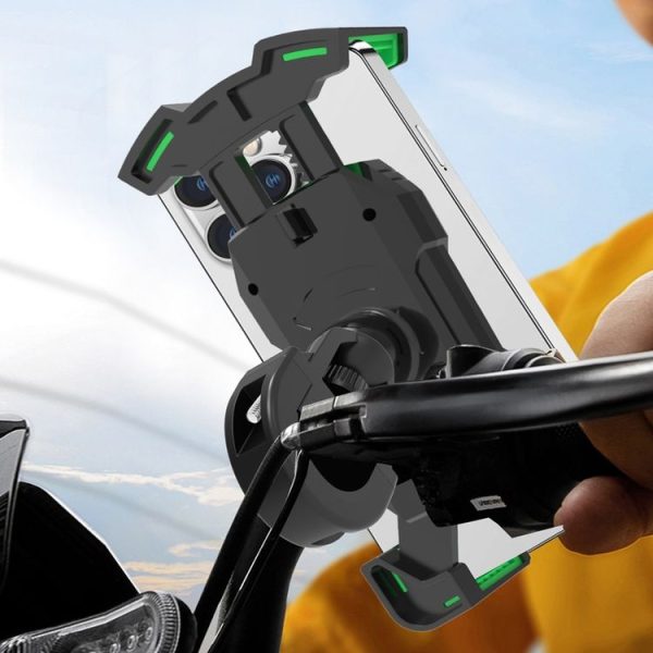Shockproof Navigation Bracket for Motorcycle and Bicycle Mobile Phone, Random Color Delivery, Style: 2393J3 - Image 12