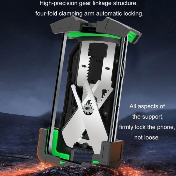 Shockproof Navigation Bracket for Motorcycle and Bicycle Mobile Phone, Random Color Delivery, Style: 2393J3 - Image 4