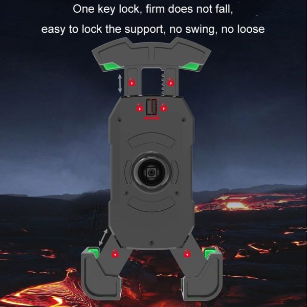 Shockproof Navigation Bracket for Motorcycle and Bicycle Mobile Phone, Random Color Delivery, Style: 2393J3 - Image 9