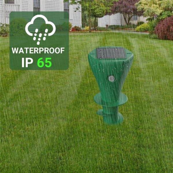 Outdoor Farm Mouse Repeller Solar Ultrasonic Rechargeable IP65 Waterproof Electronic Repeller (Green) - Image 4